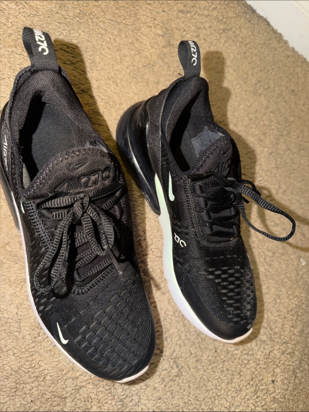 Nike Black & White Low-Top Air Max Sneakers